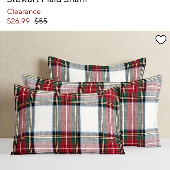 Stewart Plaid Sham - Picture 3 of 5